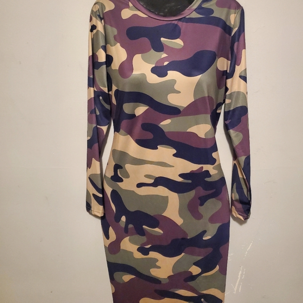 Camaflouge print Dress